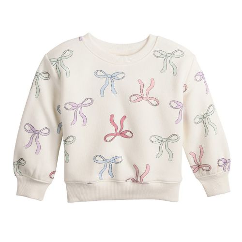 Baby & Toddler Girl Jumping Beans® Core Fleece Crew Sweatshirt