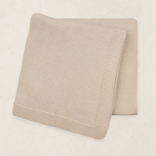 Knit Blanket - Tan