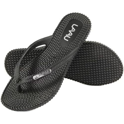 LAVAU Flip Flops for Women, Waterproof Non Slip Thong Sandals for Shower Beach Pool, 100% Recyclable