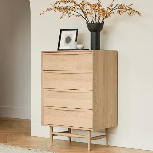 Lenia 4-Drawer Chest - White Oak