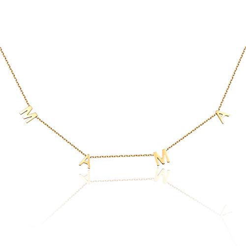 Mama Necklace for Women - 14K Gold Plated Dainty Mom Necklace - Non Tarnish, Waterproof, Stainless Steel Necklace - Birthday Jewelry Gifts for New Mom, Pregnancy, Postpartum, Wife, Friend, Grandma, Sister, Daughter, Mother