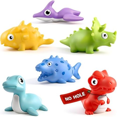 Infant Bath Toys for 18 Months - No Hole Animal Bathtub Toys, Baby Bath Tub Toys