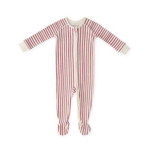 Ribbed Baby Sleeper - Stripes Away Berry – Pehr