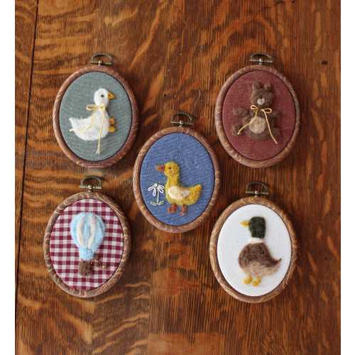 Custom Mini Felted Nursery Decor Wall Art - Baby Shower Heirloom Gift