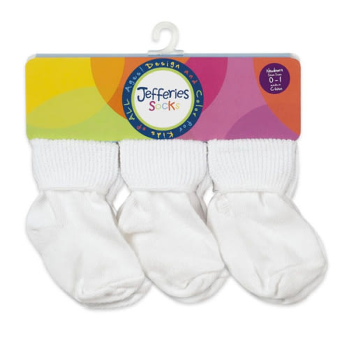 Jefferies Socks Baby Classic Bootie Turn Cuff Socks 6 Pair