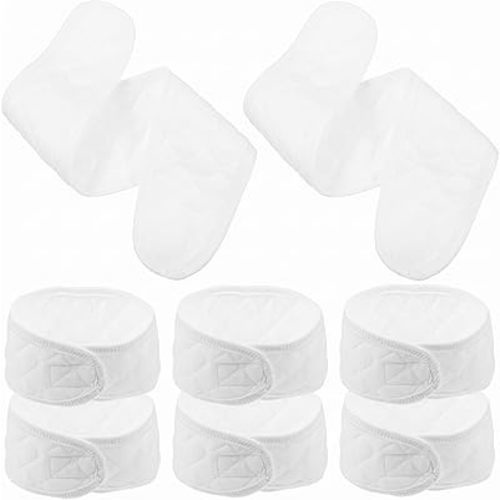 Healifty 6Pcs Pure Baby Belly Bands Infant Belly Button Band Newborn Umbilical Cord (White)