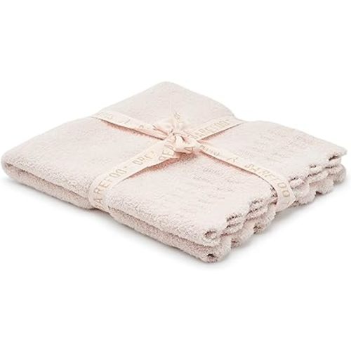 Barefoot Dreams Kids Unisex CozyChic® Cotton Seashell Texture Stroller Blanket Pink One Size One Size