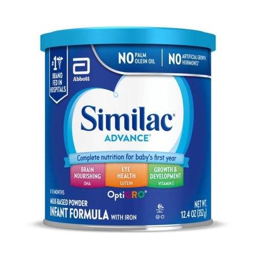 Similac Advance Milk-Based Infant Formula Powder, 12.4 OZ, 30.8 OZ