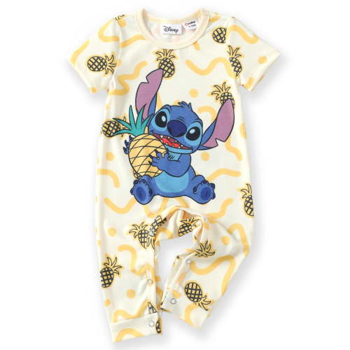 Disney Baby Girls and Boys Romper Jumpsuit Stitch Graphic Infant Bodysuit 0/3-18 Months
