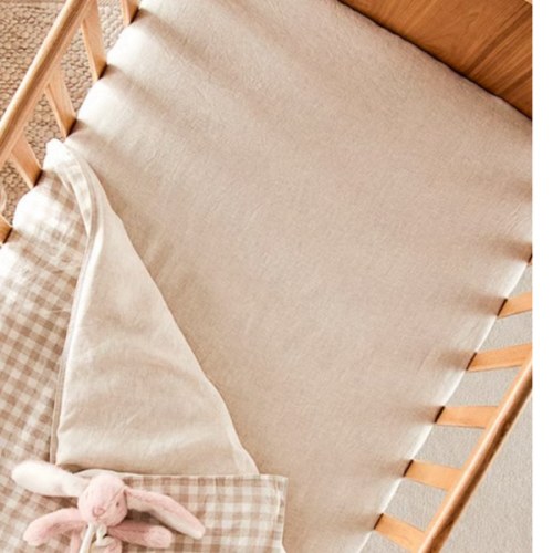 Adairs Baby - Vintage Washed Linen Linen Fitted Sheet | Adairs