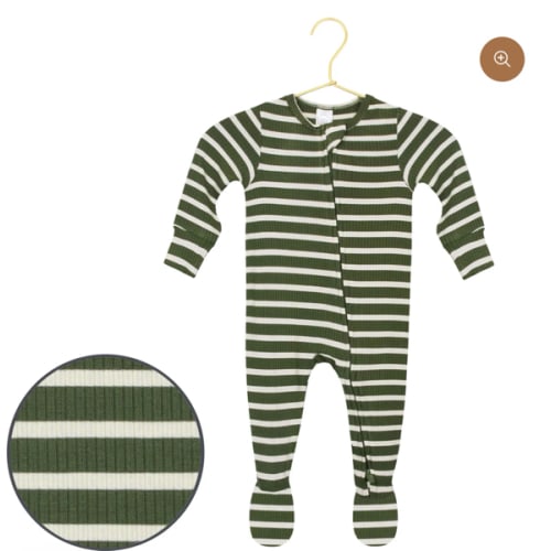 Tyler Ribbed Zipper Footies