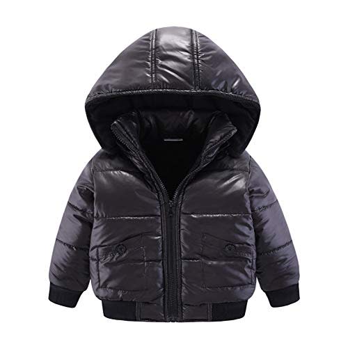 Mud Kingdom Little Boys Hooded Coat Warm Winter Outerwear Full Zipper