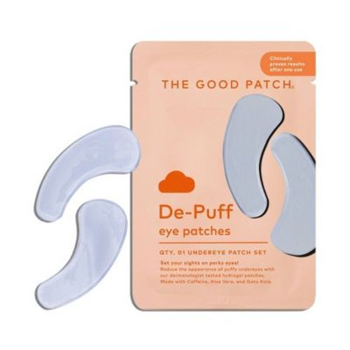 The Good Patch De-Puff Hydrogel Undereye Patch Set: Cooling, Brightening, Hydrating, For Normal to Dry Skin