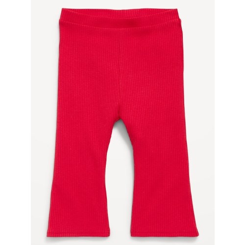 Ribbed Flare Leggings for Baby- Brown