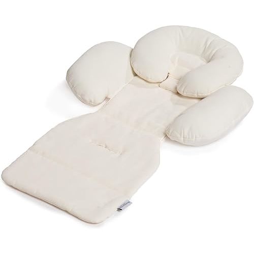 Bumbleride 100% Organic Cotton Infant Insert with Adjustable Head Support, for Sensitive Skin, Compatible with Most Strollers, All Bumbleride Models