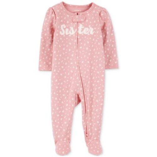 Baby Girls Cotton Little Sister Sleep & Play Pajamas- 9months