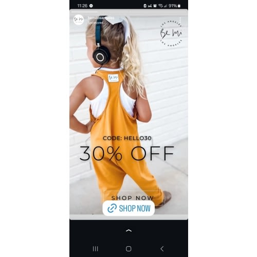 Kids' Pink Romper | Be Mi Los Angeles