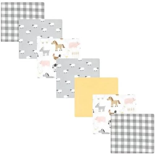 Luvable Friends Little Treasure Flannel Receiving Blankets 7pk