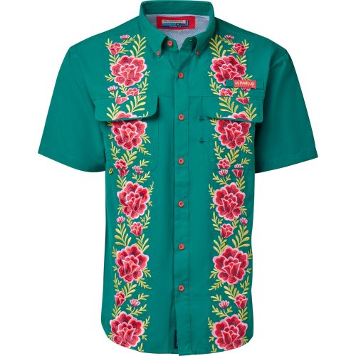 Magellan Outdoors Men's Laguna Madre Flores Button Down Shirt
