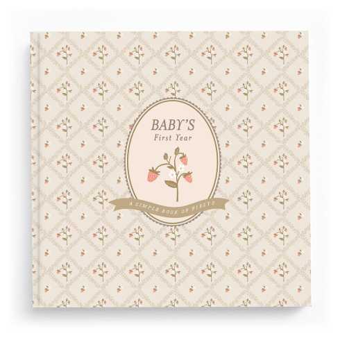 Cottage Garden Baby Memory Book - Floral Garden First Year Journal, 48 Pages