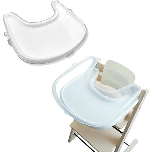 Custom-Fit Clear Cover Compatible with Stokke Tripp Trapp Tray BPA-Free