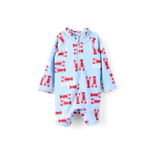 Baby Long Sleeve All In One Swimsuit, 6-12M