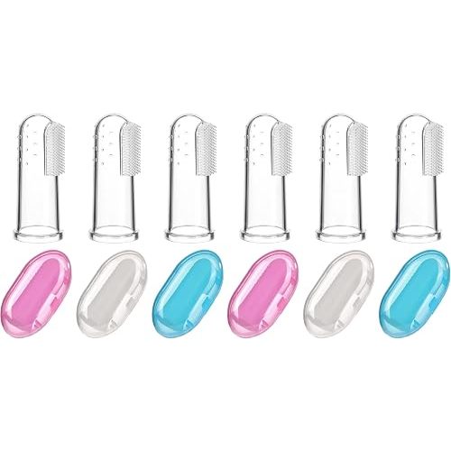 Jochebed Baby Finger Toothbrush for Training Teething - Infant & Toddles & Lids Teeth Brush Soft Babies Toothbrushes Oral Cleaning Massager to Train Your Child Healthy Oral Habits -3 PCS