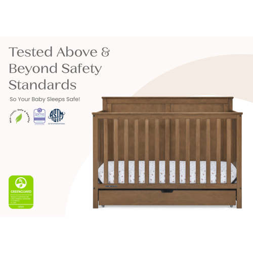 Logan 6-in-1 Convertible Crib with Underdrawer | Delta Children