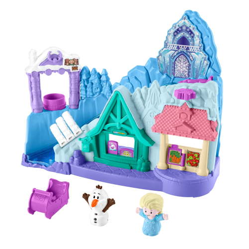 Free Shipping! Fisher-Price Disney Frozen Arendelle Sledding Adventures Toddler Playset with Elsa Olaf Figures