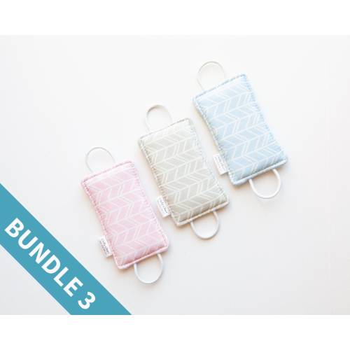 Cushy Closer Door Latch Cover - Baby Sleep Aid, Door Silencer - Bundle of 3