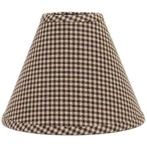 Home Collection by Raghu Newbury Gingham Black Lampshade 14"