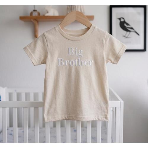 Embroidered Big Brother T-shirt: Baby Announcement Gift