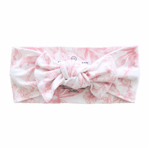 Fancy Frills Knit Large Bow Headwrap