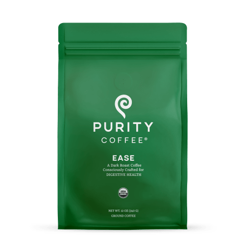 EASE: Dark Roast Ground Organic Coffee – Purity Coffee
