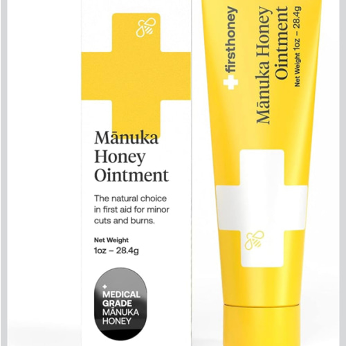 First Honey Wound Healing Ointment [ 1oz - 28.4g ] | 100% Active Leptospermum | Fast Relief & Skin Repair | Manuka Honey from New Zealand | Antibiotic Free Burn Care, Scar Gel, Dressing Aid