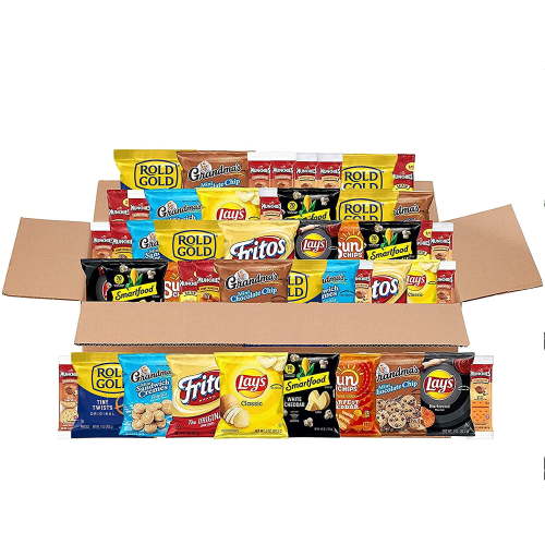 Frito-Lay Sweet & Salty Snacks Variety Pack Snacks, Mix of Cookies, Crackers, Chips & Nuts, 50 Ct.