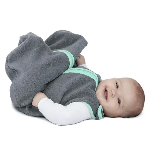 Sleep nest Fleece Baby Sleeping Bag, Lake Green, Small (0-6 Months)