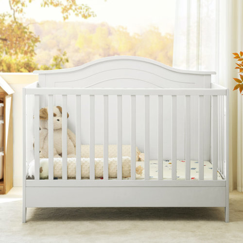 Harriet Bee Andiona 53.74"W Traditional 5-in-1 Convertible Baby Crib | Wayfair