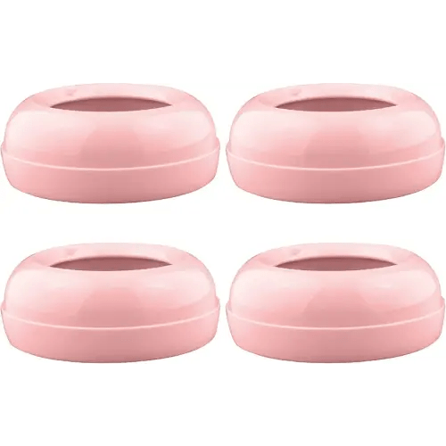 Maymom Replacement Baby Bottle Nipple Rings for Philips Avent Bottle, Compatible Screw Ring Collar for Avent Natural Plastic and Glass Bottles; Not for AntiColi Nipple, BPA-Free, Secure Latch, 4-Pack