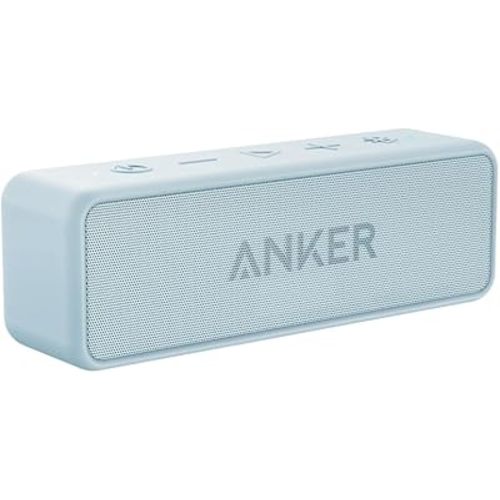 Anker Soundcore 2 Portable Bluetooth Speaker with Stereo Sound, Bluetooth 5, Bassup, IPX7 Waterproof, 24-Hour Playtime, Wireless, Speaker for Home, Outdoors, Travel