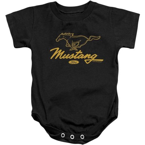 Ford Mustang Pony Script Unisex Infant Snap Suit for Baby Boys and Girls