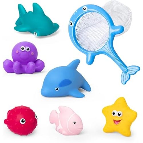 Luoba Baby Bath Toys, No Hole Pool Water Bathtub Toy for Toddlers Babies