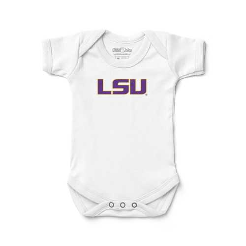 LSU Tigers Logo Baby Bodysuit | Official NCAA Licensed Infant Bodysuit