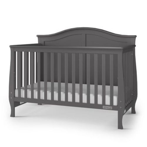 Child Craft Camden 4-in-1 Convertible Crib, Converts to Day Bed, Toddler Bed and Full Size Bed, 3 Mattress Positions, Baby Safe Finish (Cool Gray)