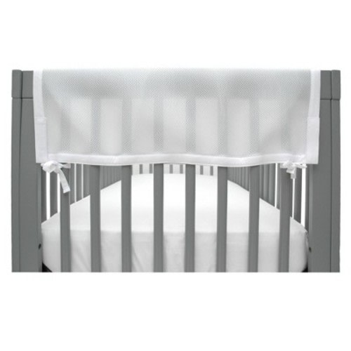 BreathableBaby Classic Breathable Mesh RailGuard Crib Rail Cover - Short Side: Solid Pattern, 27" Width