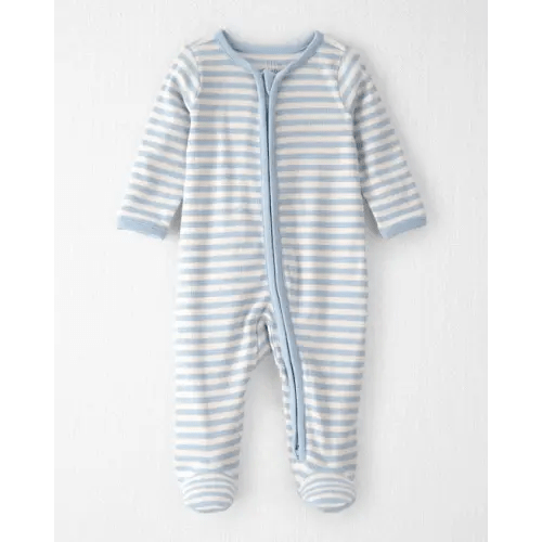 Baby Organic Cotton Sleep & Play Pajama in Stripes - Little Planet | Carter's