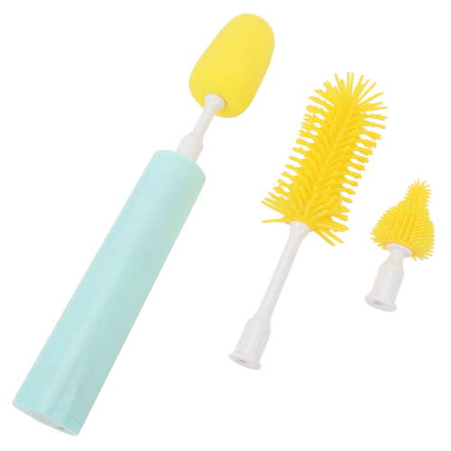 M Buder Electric Bottle Brush Cleaner Smart Removable Long Handle Silicone Automatic Baby Bottle Brush Cleaner for Most Bottles Cups 8.66 inches / 22.0 cm Convenient Efficient Design