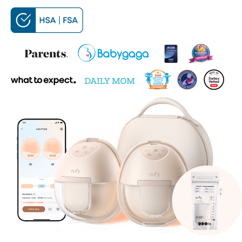 eufy Breast Pump S1 Pro & Milk Bags (120 Pieces)