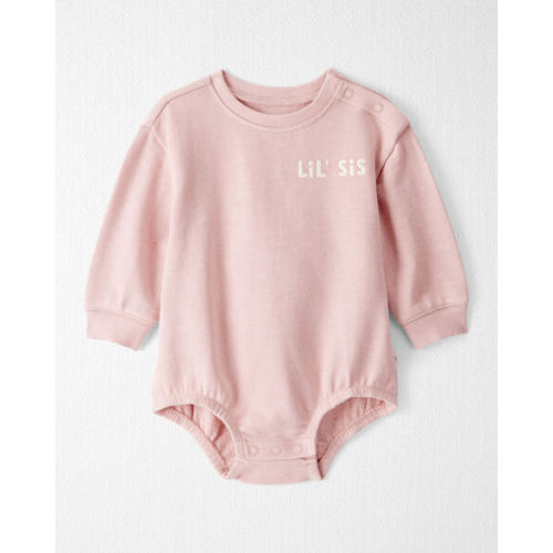 Baby Girl Organic Cotton Lil' Sis Bubble - Little Planet | Carter's