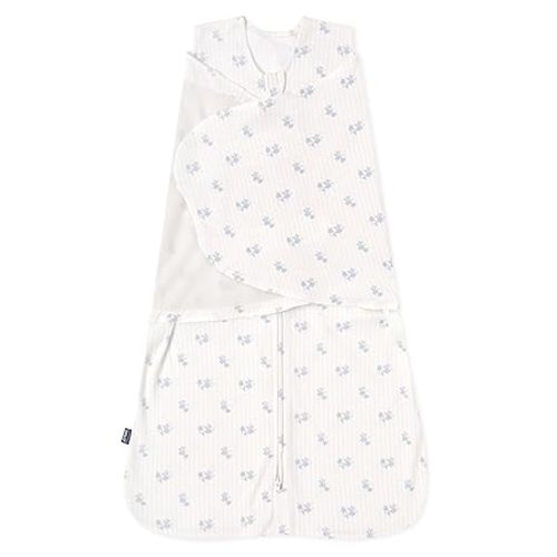 HALO 100% Cotton Sleepsack Swaddle (Floral Vintage Stripe, Newborn)